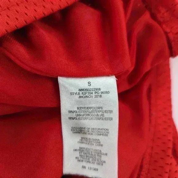 Fila boys size small red mesh throwback jersey style short sleeve shirt - Picture 9 of 9